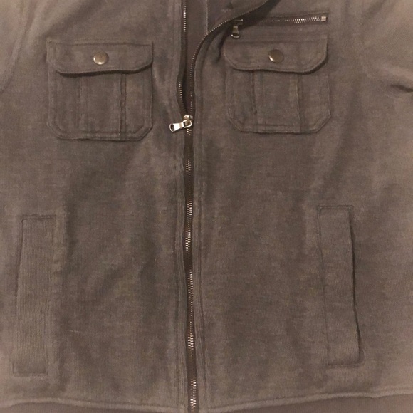 Rock & Republic zippered dark grey zippered jacket - Picture 3 of 9